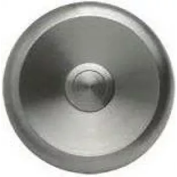 Grothe ETA S 100 Round Stainless Steel Doorbell Button, 80 mm, Flush-Mount, NO Contact 55540