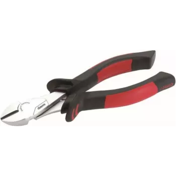 CIMCO Heavy-Duty Side Cutters 200mm, Oil-Hardened, Induction-Hardened Blades, Ergonomic 2-Component Handle, Red/Black 100528