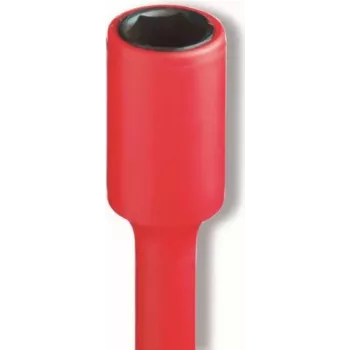 Cimco VDE Insulated Socket Wrench 7 mm Hex Drive, 1000V Rated, Chrome Vanadium Steel, Multi-Component Handle 117807