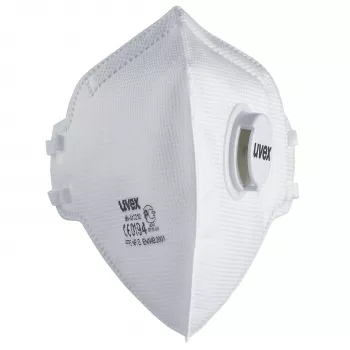 uvex silv-Air classic 3310 FFP3 Respirator Mask - White, Textile Headband, PP Nose Clip, 1 Piece 8763310