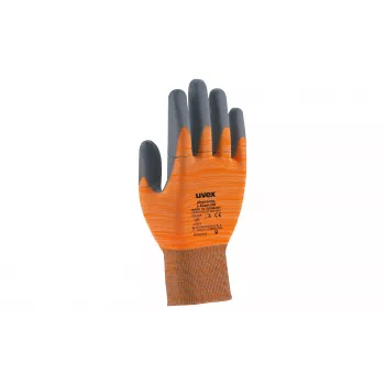 Uvex phynomic X-FOAM HV Safety Gloves, Size 8, Yellow/Black 6005408