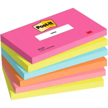 3M Post-it Notes 655-6-POP, 127 x 76 mm, Power Pink, 100 Sheets, Repositionable