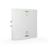 MDT BE-TAL55T1.B1 KNX Push Button with Temperature Sensor, 1-Gang, RGB-W Status LED, Pure White Glossy