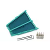 HellermannTyton MB4A Self-Adhesive Cable Tie Mount, Green Polypropylene, 130 x 65 mm, for Cable Ties up to 10 mm Wide, 1 Piece 435-00659