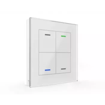 MDT BE-GTL4TW.01 Glass Switch II Light 4-Button White