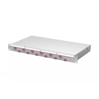 METZ CONNECT VIK 12xLC-D OM4 Fibre Optic Patch Panel 1U 24 Fibres 1504507512-F