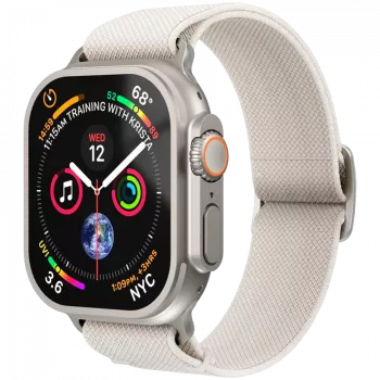 VONMÄHLEN Classic Nylon Loop for Apple Watch 40/41/42mm, Cream