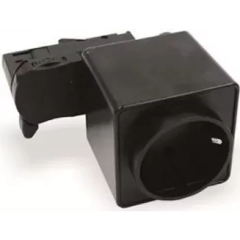 LEUCHTEK LTek LEUCH 279705 Universal Socket, 3-Phase Switchable, 16 A, Black