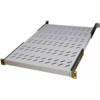 IT-BUDGET 19 inch Fixed Shelf for Rack, 150 kg Load Capacity, 650 mm Depth, Light Grey 90ITB19FBX650G