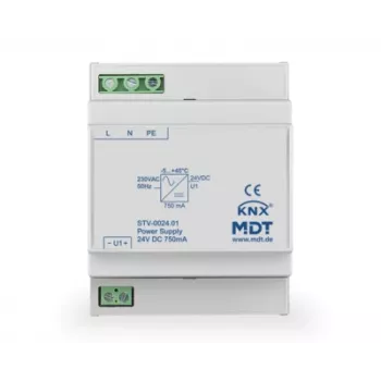 MDT STV-0024.01 Bus Voltage Supply 4TE DIN Rail 24V DC 750mA