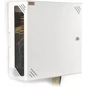 IT-BUDGET 19 inch Wall-Mount Network Cabinet - Space-Saving Vertical 19 inch Installation - 3U+2U - White (90ITBV19WS3W)