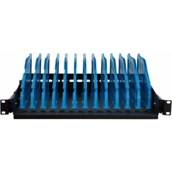 IT-BUDGET 19 inch Sliding Drawer for Tablets and Devices - 12 Compartments - Black (521160)