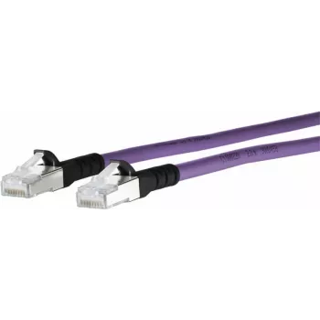 METZ CONNECT 1308451009-E Cat6a S/FTP Network Cable, 1 m, Violet