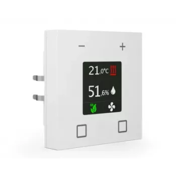 MDT SCN-RTN63S.01 KNX Room Thermostat with 2.8 inch TFT Display, Studio White Gloss