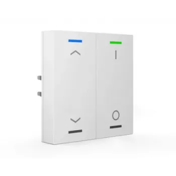 MDT BE-TAL55T2.C1 KNX push button Light 55 2-Gang RGB-W temperature sensor pure white glossy