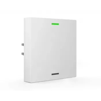 MDT BE-TAL63T1.01 KNX glass push button 1-gang with RGB-W status LED, temperature and brightness sensors, studio white glossy neutral