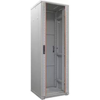 IT-BUDGET 19 inch network rack SRK - 38U - 600x800 mm - glass/steel door - assembled - light grey 99ITB19SRK3868GGNM