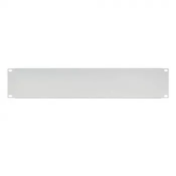 IT-BUDGET 19 inch blanking panel / rack panel - 2U - robust metal version - light grey (90ITBBP2HEG)