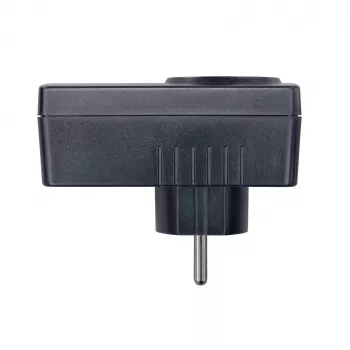 H-Tronic 1114730 inrush current limiter SCL 3680 IP20, 16 A, 3680 W, Schuko plug adapter, black
