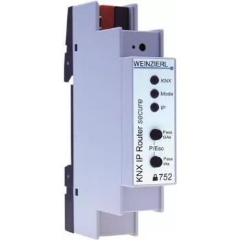 Weinzierl KNX IP Router 752 secure, KNX IP router/IP interface, 1 TE, 18 mm, 5249
