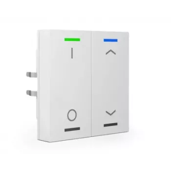 MDT technologies Push Button Light 63 2-Gang RGBW, Studio White, Smooth BE-TAL6302.D1