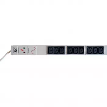 Liebernetz 9-Way C13 Rack PDU with Surge Protection and EMI/RFI Filter, Light Grey 90LNSDL9C13NF
