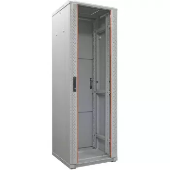 IT-BUDGET 19 inch Server Rack SRK 42U 600x1000 mm Glass/Steel Door Flatpack Light Grey 90ITB19SRK42610GGN