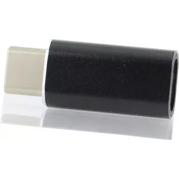 CYOO Lightning to USB-C Adapter – Black Converter for Charging and Data Sync (CY122090)