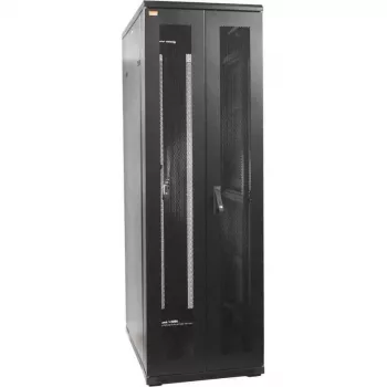 IT-BUDGET 19 inch Server Cabinet SRK - 42U - 600x1000 mm - Perforated Double Doors Front + Rear - Assembled - Black 99ITB19SRK42610DTSNM