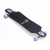 MUUWMI AU 560 Longboard Compact Cruiser Skateboard, ABEC 7 Ball Bearings, LED Light Wheels, 7-Ply Canadian Maple