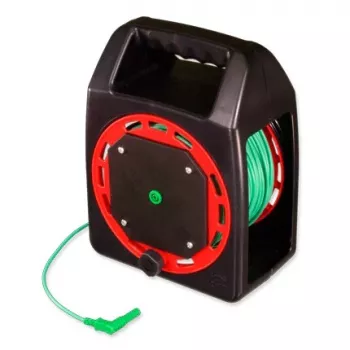HT Instruments TL-50MKT 50 m Earthing Test Lead Extension on Cable Reel, Green 2009690