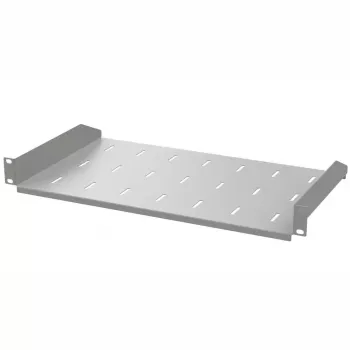 IT-BUDGET 19 inch Rack Shelf 200 mm Deep 1U 25 kg Light Grey 90ITB19FB200G