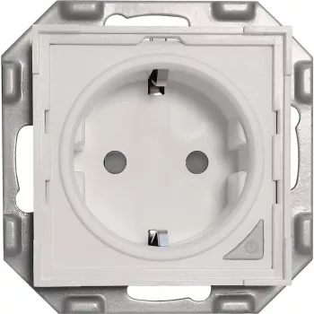 PowerRay WiFi Smart Socket PR-SSO-01, Frameless White, 16A, App & Voice Control, Type F