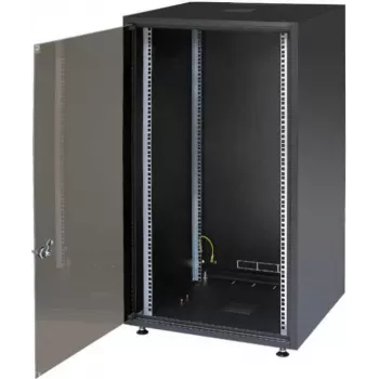 IT-BUDGET 19-inch Server Cabinet SJB - 15U - 600x800 mm - Glass Door - Rear Panel - Black (W-SJB6080-15S-161)