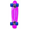 NORULES No Rules AU 349 Mini Cruiser Skateboard with Illuminated Wheels, Pink
