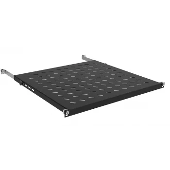 IT-BUDGET 19 inch Rack Shelf 0.5U Height 350mm Depth 80kg Load Capacity Black 12WZ82648002350161