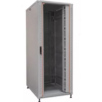 IT-BUDGET 19 inch Server Cabinet SRK - 42U - 800x1000 mm - Glass/Steel Door - Cable Ducts - Flatpack - Light Grey 90ITB19SRK42810GGN