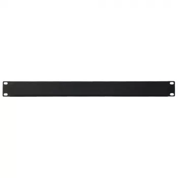 IT-BUDGET 19 inch Rack Blanking Panel 1U - Sheet Steel, Black Powder-Coated (90ITBBP1HEMS)