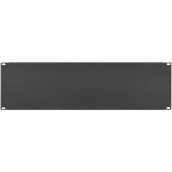 IT-BUDGET 19 inch Blanking Panel / Rack Cover - 3U - Robust Metal Version - Black (90ITBBP3HES)
