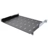 IT-BUDGET 19 inch rack shelf / equipment tray - 40 kg load capacity - 350 mm depth - depth-variable mounting - black (90ITB19FB350S)