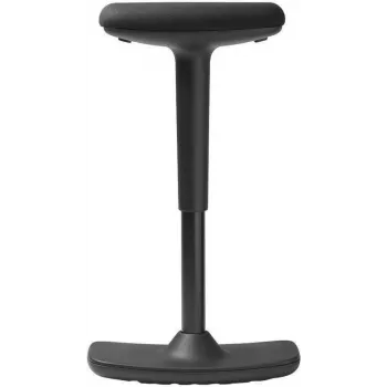 TRENDOFFICE BY DAUPHIN to-swift Swivel stool black (fabric seat, polished aluminium frame, 420-550 mm height adjustment) 9299KGSFWKGSS73GSR10UGS165033