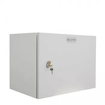 IT-BUDGET 19 inch Wall-Mounted Network Cabinet Easy, 9U, 600x400mm, Steel Door, Light Grey 90RR19CWV964MG