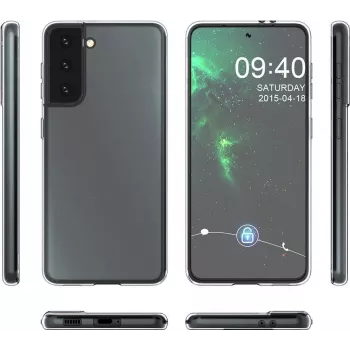 CYOO Ultra Slim Silicone Case for Samsung Galaxy S21+ 5G (SM-G996F) - Transparent CY122244