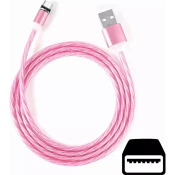 CYOO Flow Light Micro-USB Charging Cable 1m Pink with Flowing Light Effect CY121350