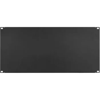 IT-BUDGET 19 inch blanking panel / rack blanking panel - 5U - robust metal version - black (90ITBBP5HES)