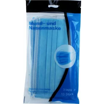 CYOO CY122187 Disposable Face Mask 3-Ply Blue 10-Pack