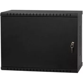 IT-BUDGET 19 inch Wall Distribution Cabinet, 3U, Depth-Variable Vertical Mounting, 180 mm Deep, Max. Installation Depth 300 mm, Black 90ITBWV19VTV3S