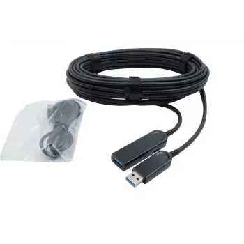 EXSYS USB 3.2 Gen 1 Active Optical Cable (AOC), 30 m, USB-A Male to USB-A Male, Black EX-K1693