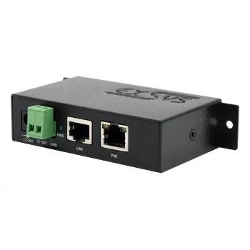 EXSYS EX-6007POE-WO PoE+ Gigabit Injector, Metal Housing, 12-24V DC Input, without Power Supply