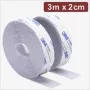 Quadrios 24CA323 Self-Adhesive Hook-and-Loop Tape, 3 m x 20 mm, White